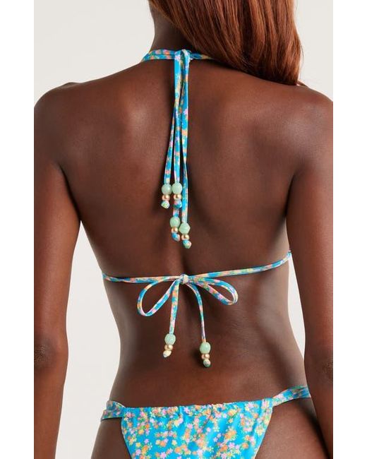 Kulani Kinis Blue Halter Bikini Top