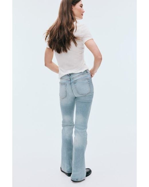 H&M Blue Flared High Jeans