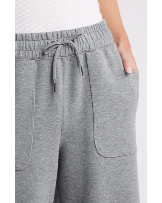 Caslon Gray Patch Pocket Pull-On Relaxed Ankle Straight Leg Pants