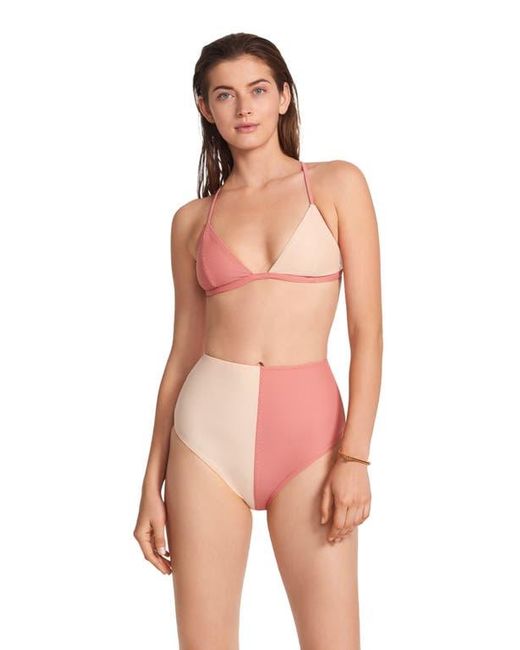 Ansea Pink The Reversible Triangle Top