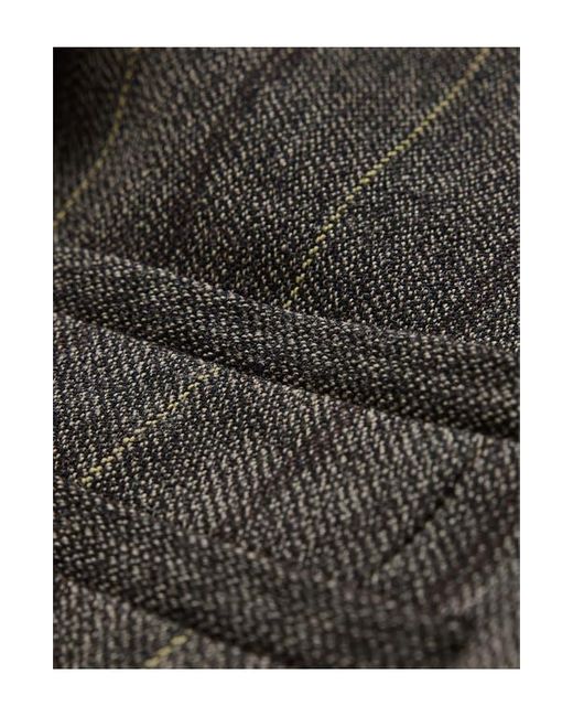 John Varvatos Black Silo Stripe Wool Blazer for men