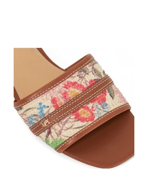 Dune Brown Leti Slide Sandal