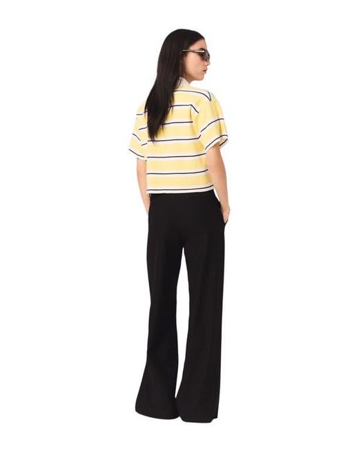 Maje Black Flared Trousers