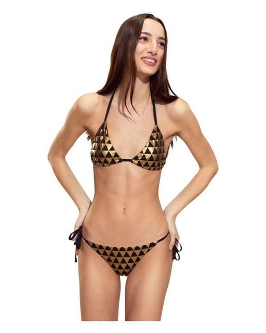 Cynthia Rowley Natural String Bikini Top