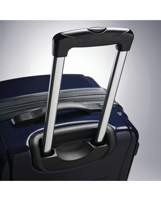Samsonite Blue Winfield 2 Checked-Medium 24-Inch Hardside Expandable Luggage With Spinner Wheels