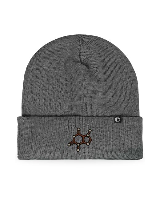 Alix Black Molecule Beanie for men