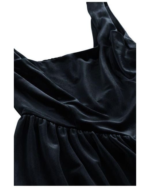 Next Black Sleeveless Velvet Minidress