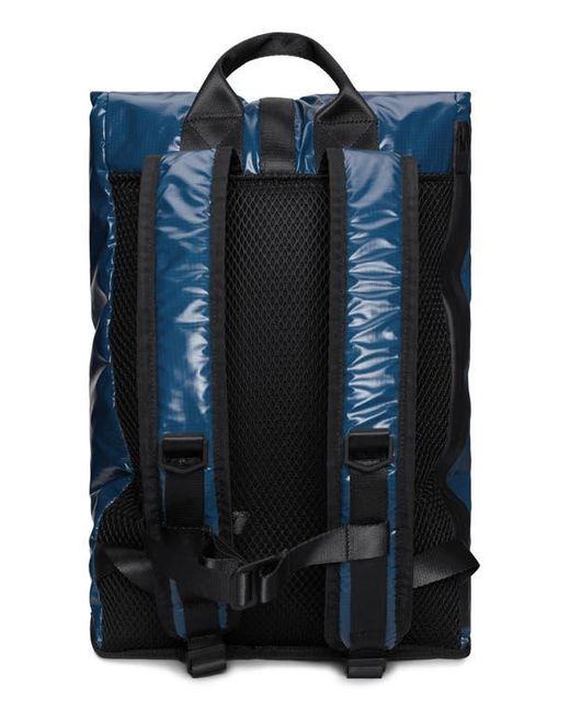 Coloured Rucksacks Waterproof Rains Sibu Rolltop Waterproof Rucksack in Blue | Lyst