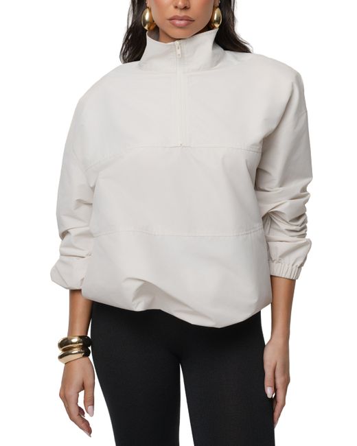 JLUXLABEL Gray Oversized Funnel Jacket
