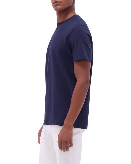 Bugatchi Blue Hank Solid Pima Cotton T-Shirt for men
