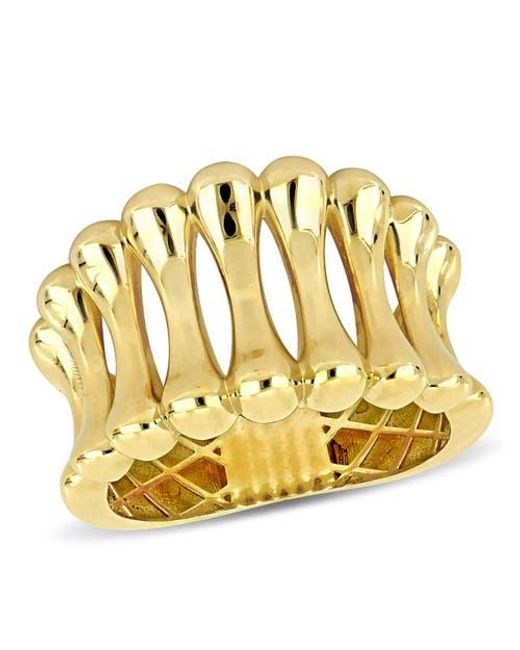 Julianna B Metallic Concave Ring 14K