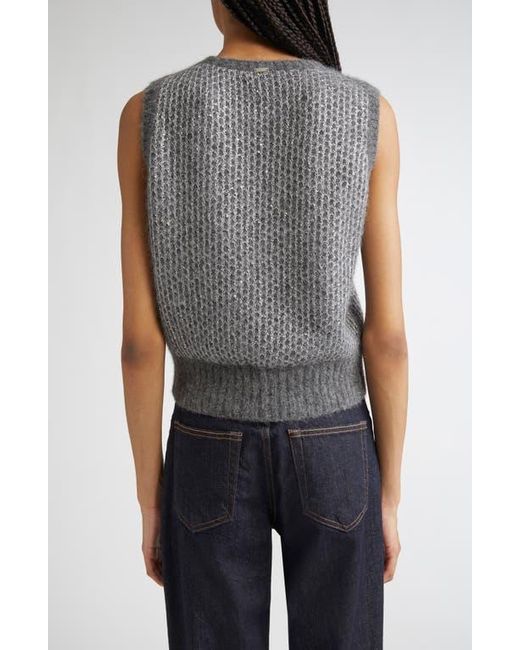 Herno Black Sequin Metallic Sleeveless Sweater