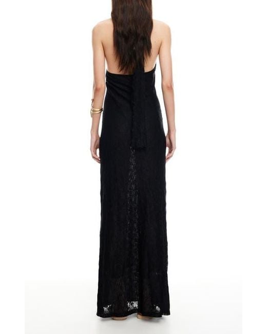 Lioness Women's Black Lux Lace Maxi Dress - coffeafoods.com