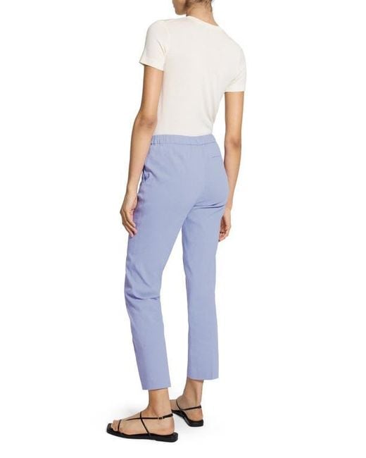Theory Blue Treeca Pull-On Pants