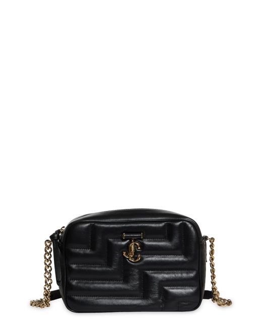 Jimmy Choo Avenue Bohemia Quilted Leather Shoulder Bag in Black | Lyst