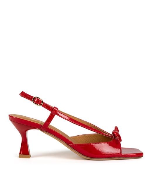 Bobbies Red Orchampt Heeled Sandals