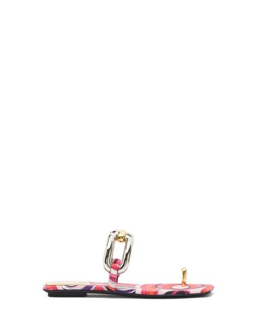 Jeffrey Campbell Pink Guilded-2 Toe Loop Sandal