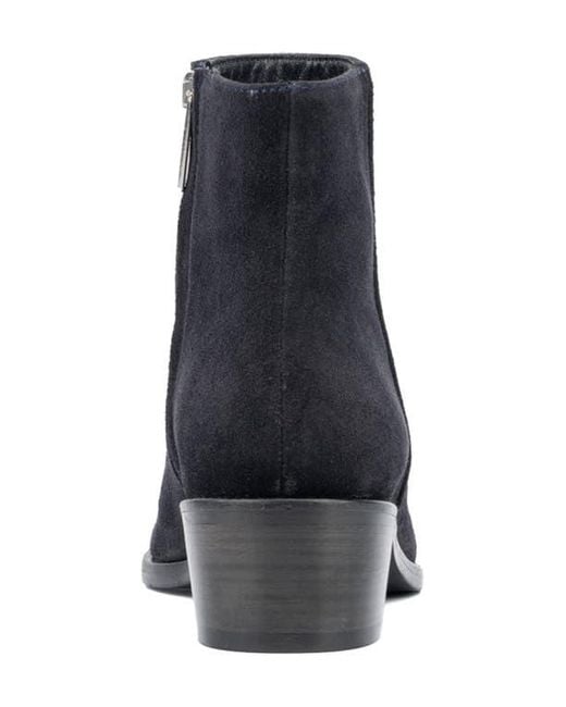 Aquatalia Blue Reeta Luxe Suede Bootie