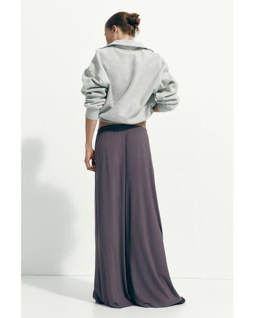 H&M Purple Jersey Drawstring Trousers