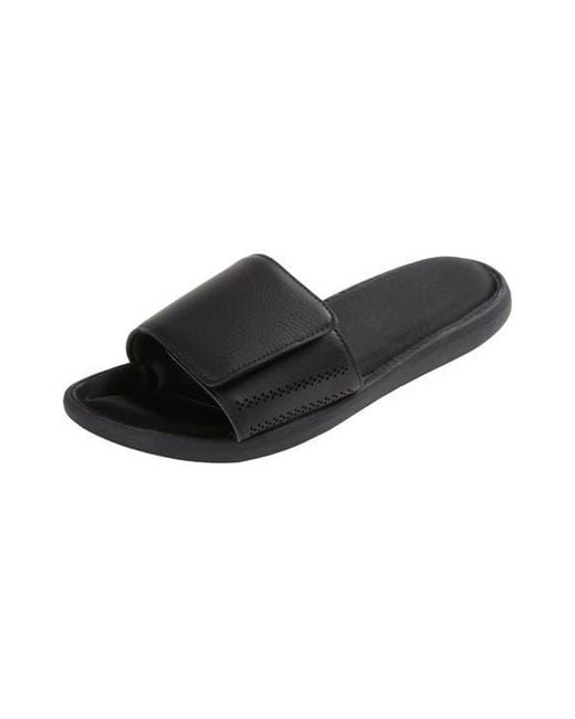 Kingsize Black Memory Foam Slide Sandal for men