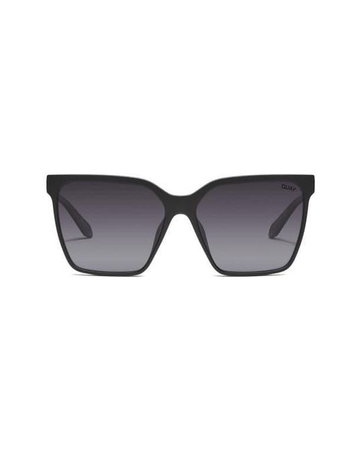 Quay Gray Level Up Remixed 61Mm Gradient Polarized Square Sunglasses