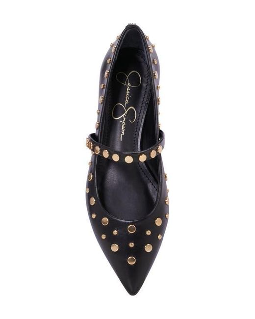 Jessica Simpson Black Kiann Pointed Toe Flat