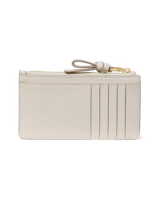 Kate Spade Natural Loop Pebbled Leather Card Case