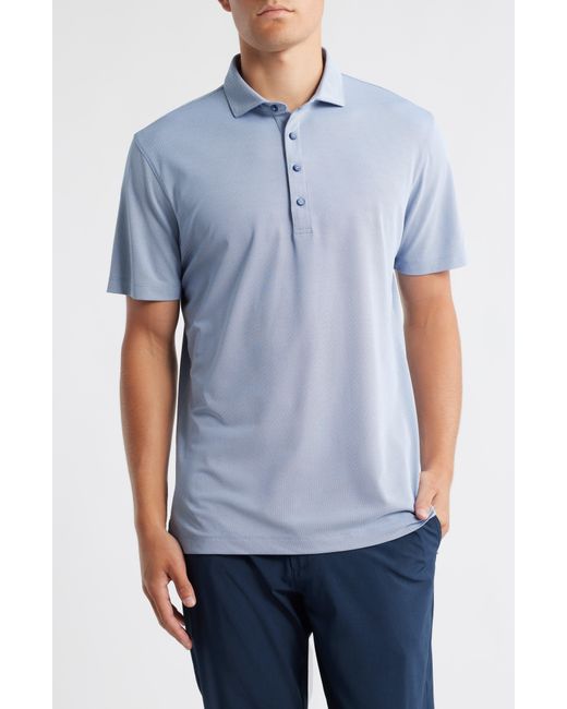 Johnnie-o Blue Clegg Solid Piqué Performance Golf Polo for men