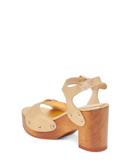 Dolce Vita Metallic Yandy Ankle Strap Platform Sandal