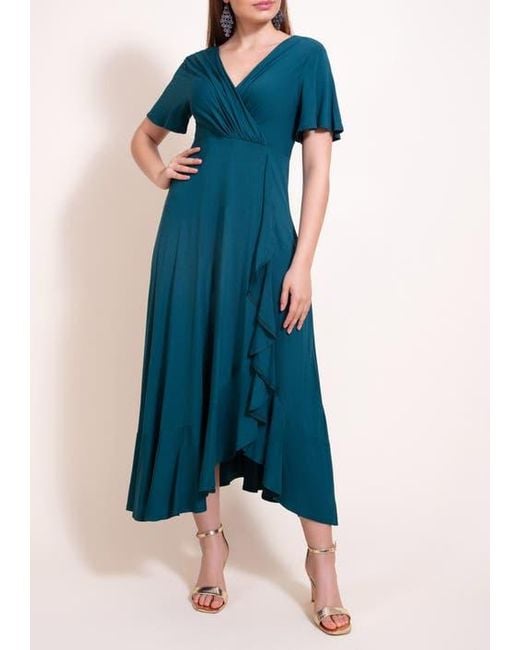 Alie Street London Blue Waterfall Dress