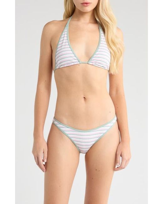 PacSun Blue Skyrocket High Leg Bikini Bottoms