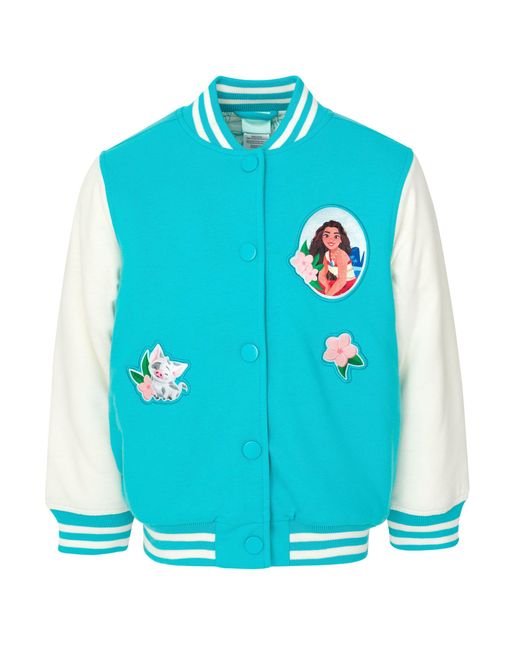 Disney Blue Moana Varsity Bomber Jacket