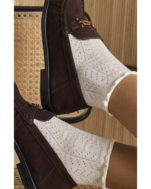 Stems White Pointelle Ankle Socks