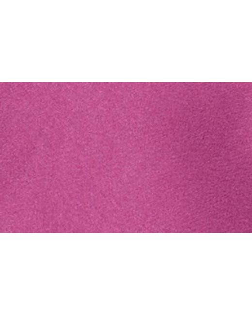 St. John Purple Sleeveless Satin Midi Dress