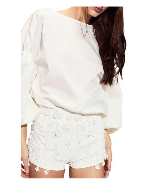 Cynthia Rowley White Paloma Shorts