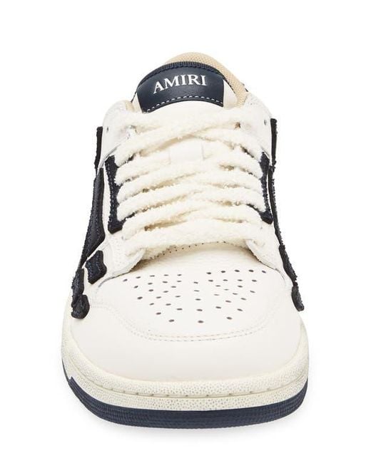 Amiri White Denim Skel Low Top Sneaker