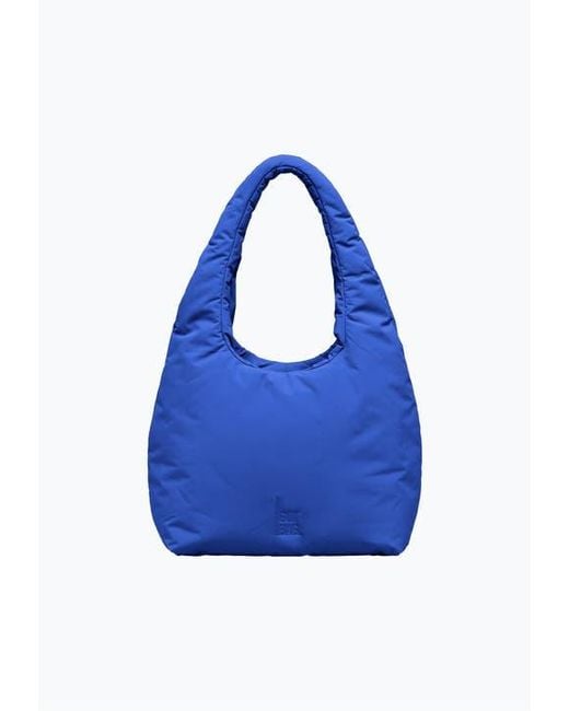 GotBag Blue Cloud Shoulder Bag Recycled Nylon Puffer Handbag