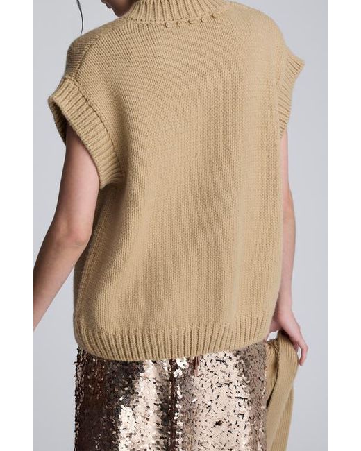 Kenneth Cole Multicolor Cap Sleeve Sweater With Removable Scarf