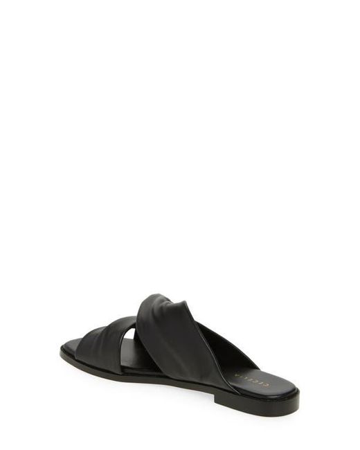 Cecelia New York Black Idea Slide Sandal