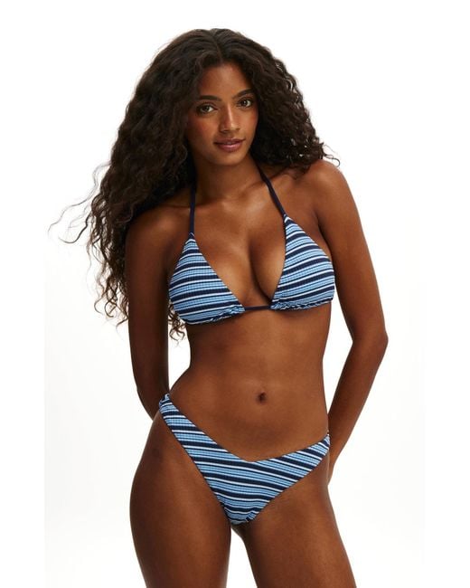 Cotton On Multicolor String Triangle Bikini Top
