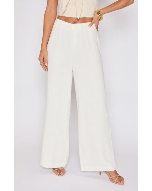 Vici Collection White Brunch Ready Wide Leg Pants