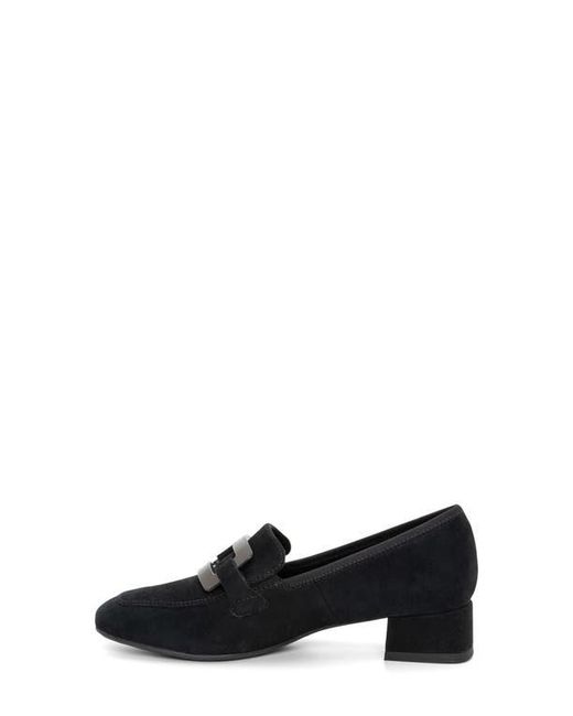 Ara Black Glimmer Loafer Pump