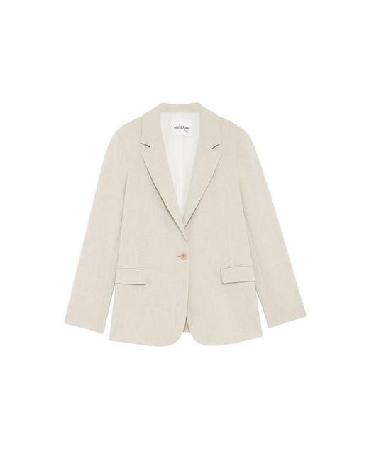 Ottod'Ame White One-Button Jacket