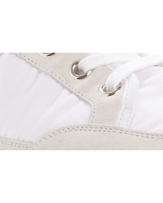 Givenchy White Slim Nylon & Suede Racing Sneaker for men