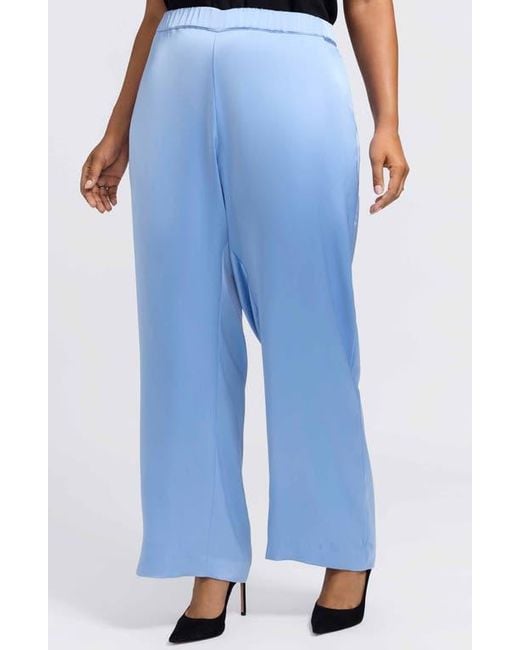 Foxcroft Blue Hostess Pull-On Pants