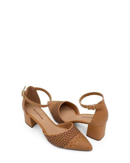 BOTTER Brown Botjanet Xxiii Ankle Strap Pointed Toe Pump