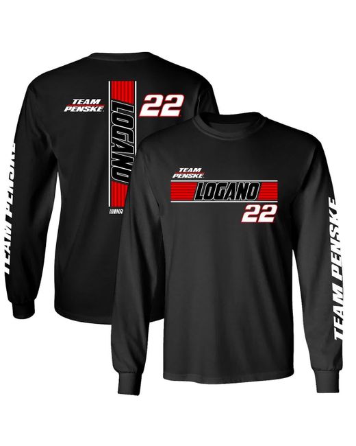 Team Penske Black Joey Logano Lifestyle Long Sleeve T-shirt At Nordstrom for men
