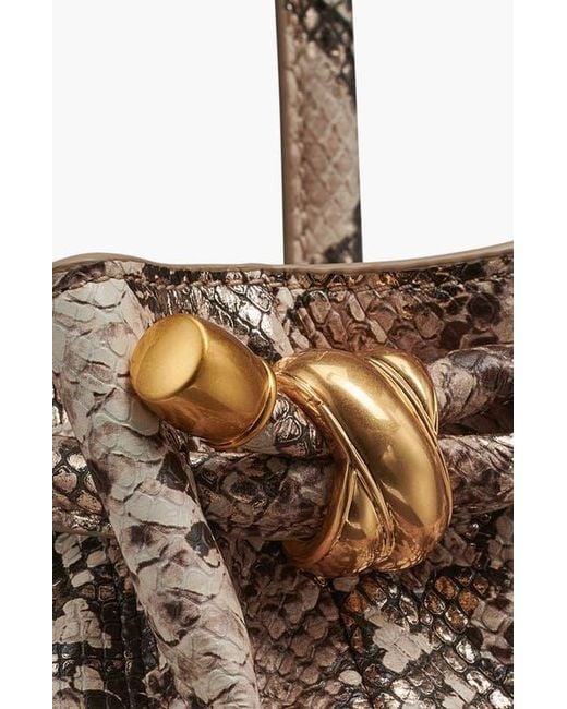 Donna Karan Metallic Cashmere Python Medium Tote