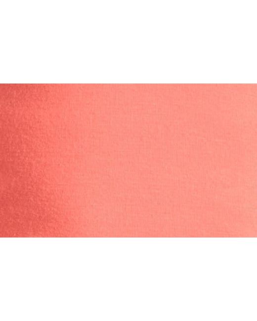 GOOD AMERICAN Pink Off The Shoulder Twist Jersey Crop Top
