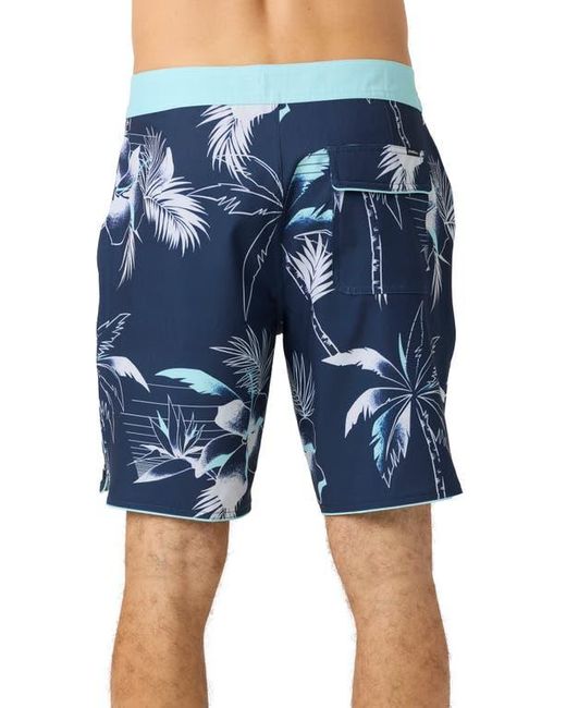 O'neill Sportswear Blue Hyperfreak Mysto Scallop Swim Trunks for men